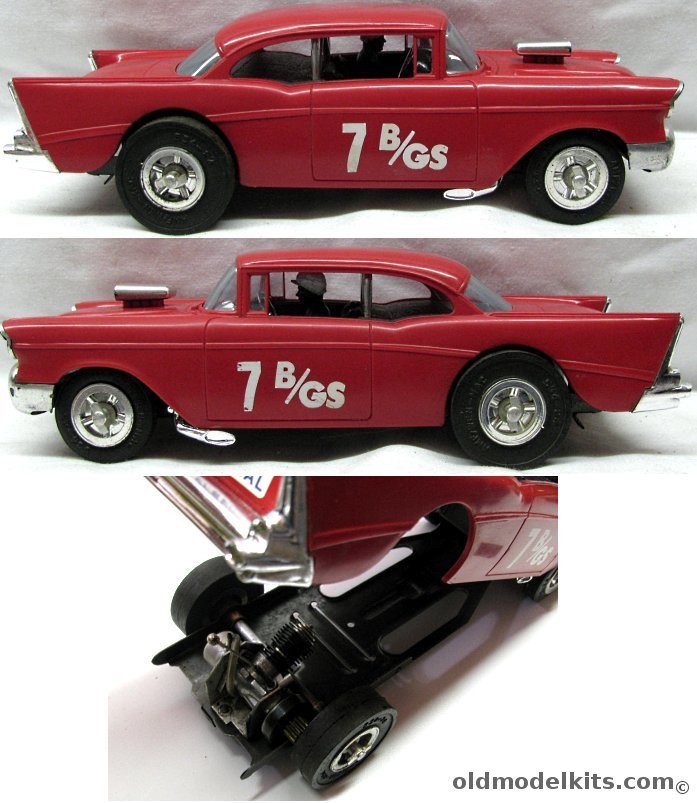 Wen-Mac 1/17 Wen-Mac 1957 Chevrolet 'Funny Car' Track Racer - 12 inch long Gasoline Powered Racer plastic model kit